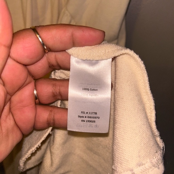 The Native One dress - cream 100% cotton tiered mini dress w/pockets - Picture 6 of 9